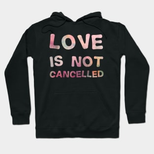 Love is not cancelled Love is not canceled Hoodie